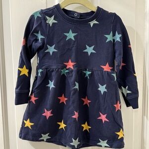 Primary star sweatshirt dress, size 18-24months